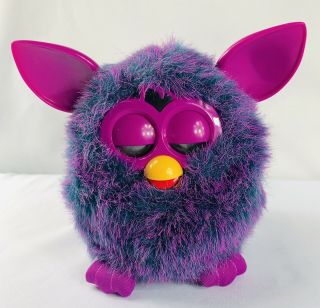 Furby 2012 Retired Hasbro Purple Black Voodoo Purple Euc Interactive Toy