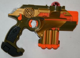Gold Lazer Tag Phoenix Ltx Laser Blaster Pistol Tiger Electronics Gun