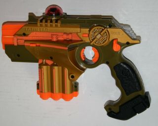 Gold Lazer Tag Phoenix LTX Laser Blaster Pistol Tiger Electronics Gun 2