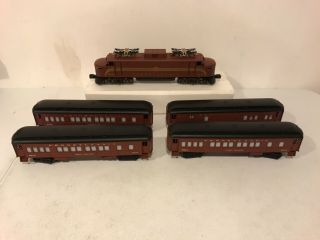 Lionel Pennsylvania Rail Road Set 6 - 8551 And 4 Passenger Cars In Boxes