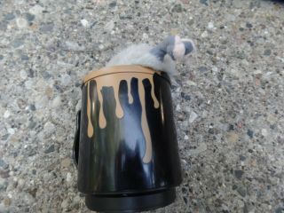 Dan Dee Antimated Rat in a Mug - Battery Operated Moves & Makes Noise Burps EUC 3
