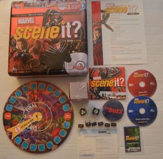 Scene It? Marvel Deluxe Edition Dvd W/collectible Tin Some Items