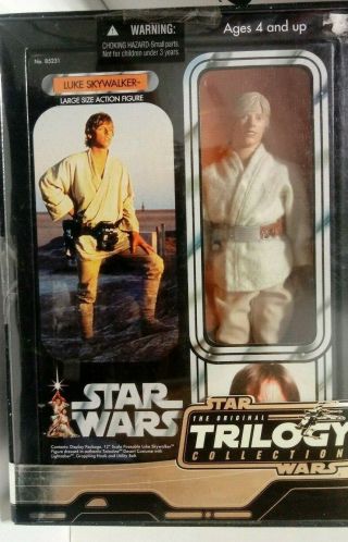 Luke Skywalker Large Size Action Figure Star Wars Trilogy 85231 12 " Inch