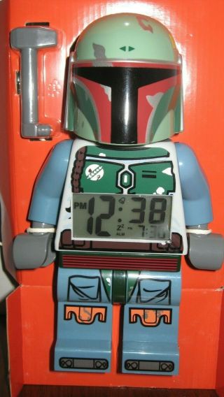 Lego Star Wars Boba Fett 9 " Minifigure Alarm Clock Xmas Christmas Gift Present