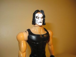 2000 Wrestling WWE The Evolution of Sting Black Muscle Shirt Figure Loose ToyBiz 2