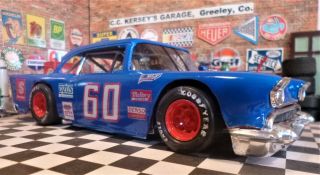 Custom Built 1:25 Scale 1957 Chevy Short Track Stock Car With A 409 C.  I.  V8.