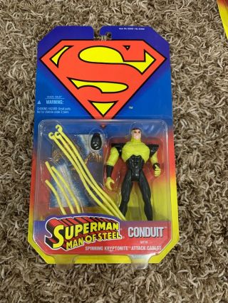1995 Kenner Superman Man Of Steel " Conduit " Action Figure