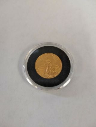 2016 - P U.  S.  Gold Eagle $5.  00 1/10 Ounce Fine Gold