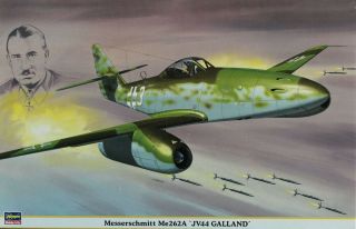 Hasegawa 1:32 Messerschmitt Me - 262 A Jv44 Galland Limited Edition Kit 08123u