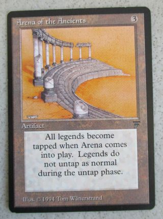 1994 Magic The Gathering Legends Set Arena Of The Ancients Mtg Card
