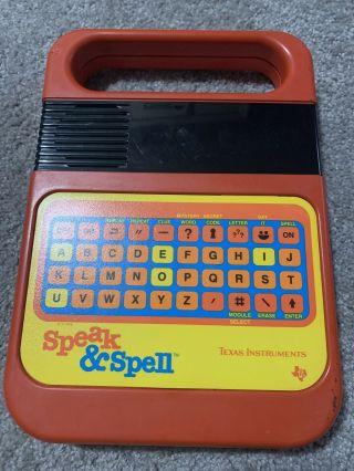 Speak And Spell - Vintage 1978 - Texas Instruments Electronic Toy Game -