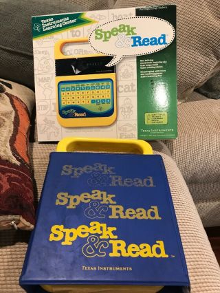 Vintage Texas Instruments Speak And Read With Box