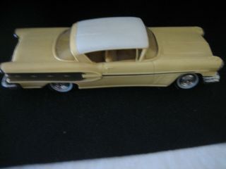 1958 Pontiac Bonneville Promo Model Car - Yellow With White Top