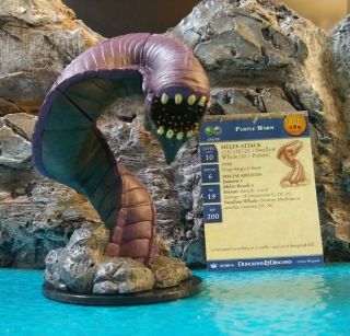 Dungeons & Dragons War Of The Dragon Queen Purple Worm Uncommon Huge 21 W/c.  (d