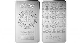 Stake Your Claim Ebay 10 Oz 9999 Pure Silver Bar From The Royal Canadian