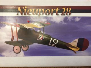 Nieuport 28 1819 Dumas Balsa Wood Model Airplane Kit (suitable For Electric R/c)