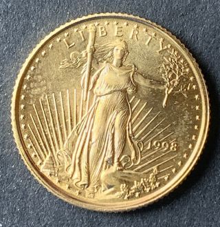 1998 $5 1/10 Oz Gold American Eagle
