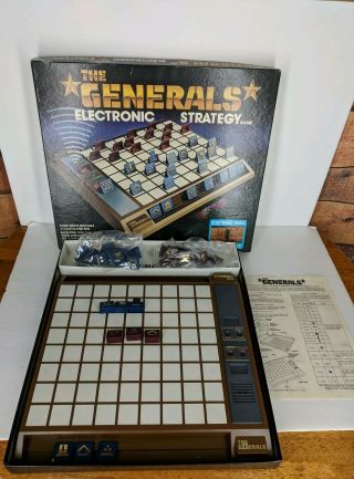 Vtg The Generals Electronic Strategy Game Complete & Ideal 1980