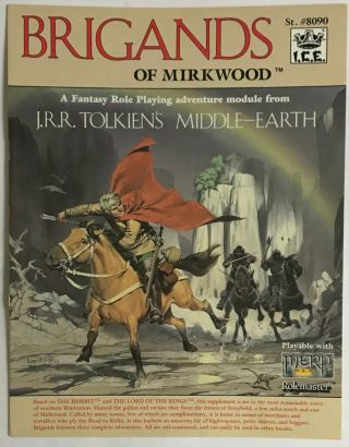 Ice Middle Earth Role Playing Merp Module 8090 Brigands Of Mirkwood Lotr Hobbit