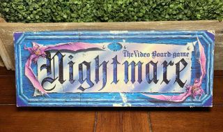 Vintage Nightmare Vhs Video Vcr Board Game Chieftain 1991 Complete Horror