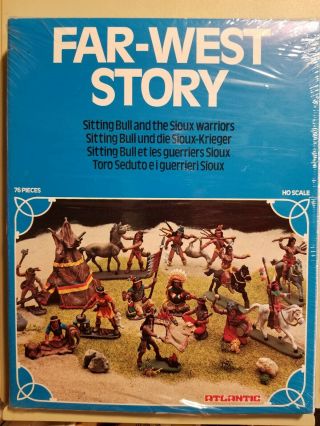 Atlantic 1/72 Far West Story Sitting Bull And The Sioux Warriors