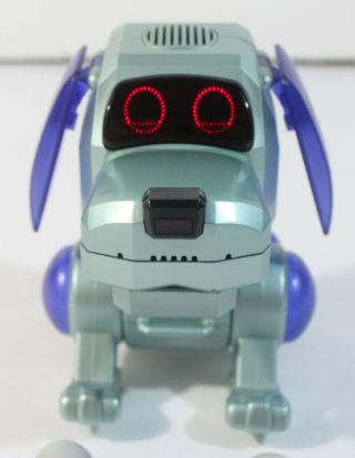 1999 Tiger Electronics POO - CHI Robot Dog & Bone Interactive Toy Puppy Sega Blue 3