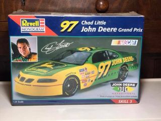 Revell Monogram " 1:24 Scale Model Car " 97 Chad Little John Deere Grand Prix "