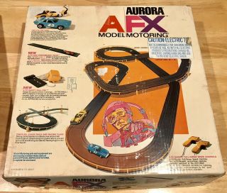 Vintage 1972 Aurora Afx Model Motoring " Pit Row Special " Race Set 2033 No Cars