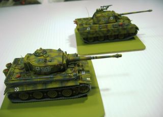 1/72 German Wwii Tiger I Tank Section,  Hand Painted,  Resin