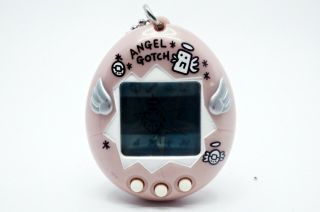 Tamagotchi Angel Pink Japanese 1997 Bandai Virtual Pet Tmgc