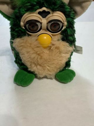 Furby 1999 Non Green,  Black And Beige Brown - Eyes.  Tiger Electroni