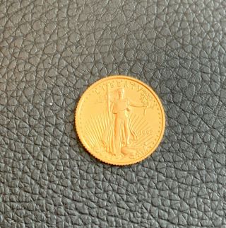 1995 Gold American Eagle $5.  00 1/10 Oz.  U.  S.  Gold Coin 5 Dollar Unc