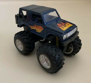 Mc Toy Suzuki Samurai Geo Tractor 4x4 Blue W/black Top