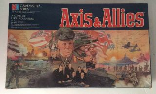 Axis And Allies Board Game Milton Bradley 1984 Rough Box