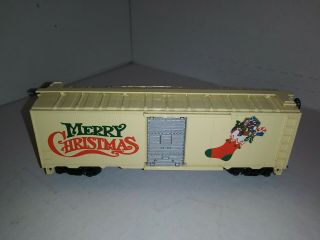 Bachmann Ho Scale White Christmas Express Train Merry Christmas Box Car