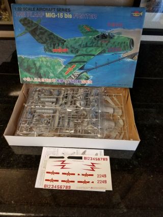 Trumpeter Russian The Plaaf Mig - 15 Bis Fighter Jet Plane 1/32 Scale Model Kit