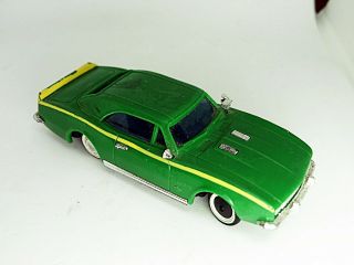 Ideal Motorific,  Green Camaro W/motor And Chassis