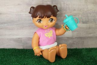 Mattel Viacom Dora The Explorer Interactive Talking Sing Doll 12 " Outfit Bottle