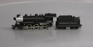 PFM HO Brass Northern Pacific 4 - 6 - 0 S - 4 Steam Locomotive & Tender - painted EX 2