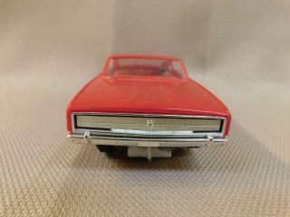 Vintage 1960 ' s Eldon 1/32 Scale Dodge Charger Red Slot Car 2