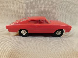 Vintage 1960 ' s Eldon 1/32 Scale Dodge Charger Red Slot Car 3