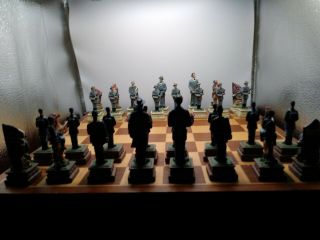 The History Channel Lifetime Member Civil War Chess Set Plus Other Games