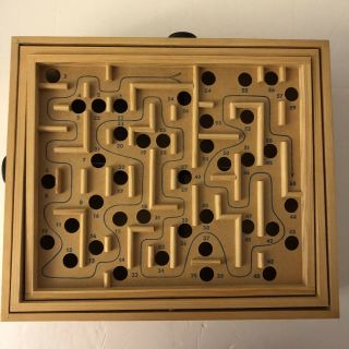 Vintage BRIO of Sweden Wooden Labyrinth Labryrintspel Game Complete Box 3