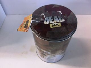 The Walking Dead Cookie Jar 8.  5 " Tin Metal