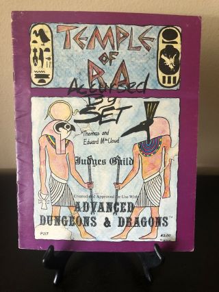 Vintage Temple Of Ra,  A Dungeons & Dragons Module Judges Guild 1979 P117 Ad&d