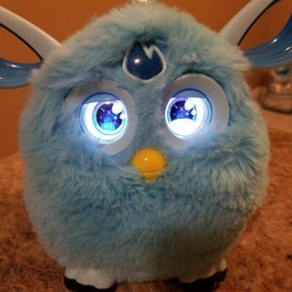 2016 Hasbro Teal Blue Furby Connect Interactive Toy Bluetooth Phone,  Sleep Mask 3
