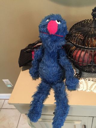 Grover Sesame Street Vintage 80’s Knickerbocker 26 " Plush Stuffed Doll Muppet