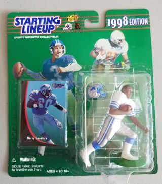 1998 Barry Sanders Starting Lineup Detroit Lions