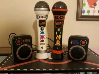 I Am T - Pain Effect White And Black Microphone With T - Pain Speakers Autotune Rec