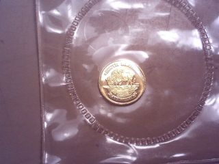 Rare Small State Of South Dakota Seal 1/10 Gold Bullion Coin 1988 Dated